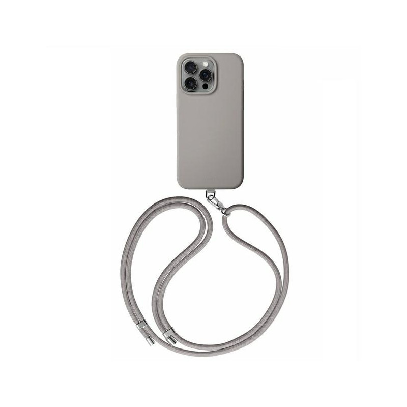 UNIQ Coehl Creme magnetinis įkrovimo dėklas su MagSafe, skirtas iPhone 16 Pro - pilkas