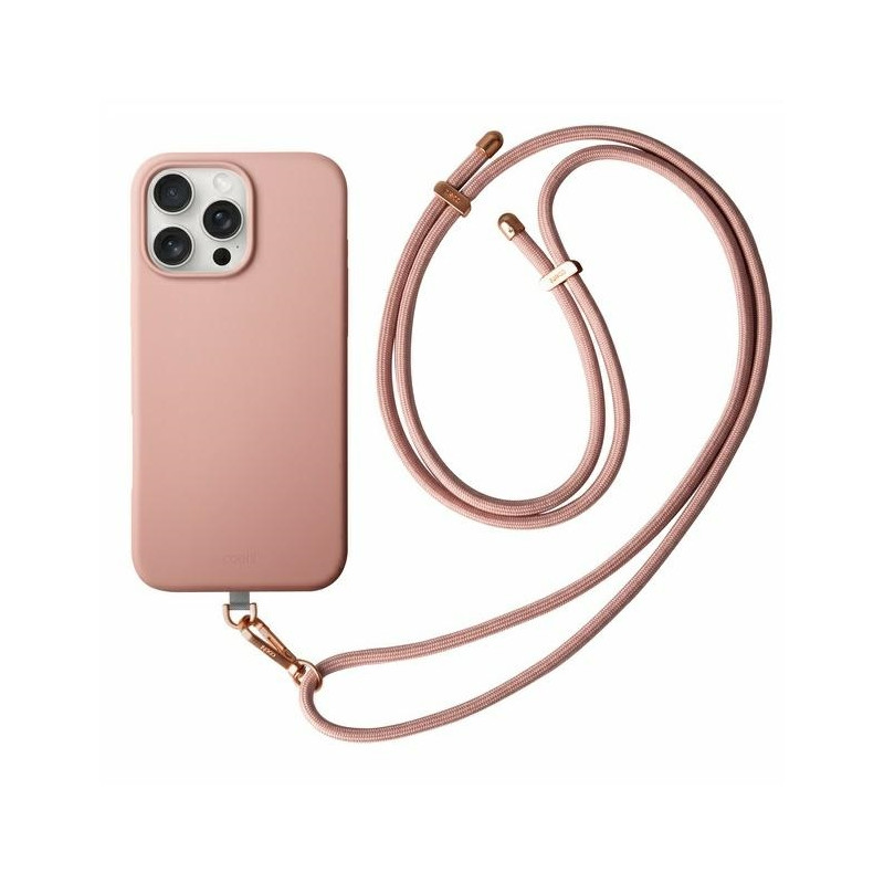 UNIQ Coehl Creme magnetinis įkrovimo dėklas su MagSafe, skirtas iPhone 16 Pro Max - rožinis