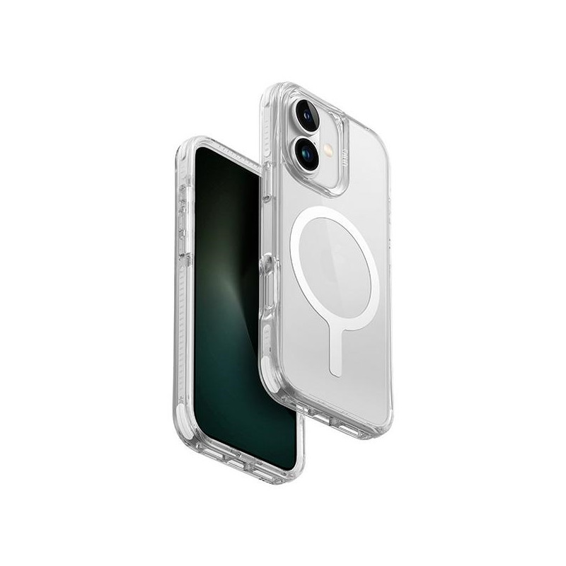 UNIQ Combat Magclick įkrovimo dėklas su MagSafe iPhone 16 - baltas
