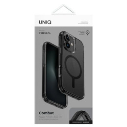 UNIQ Combat Magclick įkrovimo dėklas su MagSafe iPhone 16 - juodas