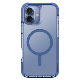 UNIQ Combat Magclick įkrovimo dėklas su MagSafe iPhone 16 - mėlynas