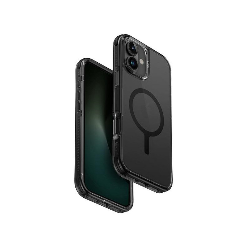 UNIQ Combat Magclick įkrovimo dėklas su MagSafe iPhone 16 Plus - juodas