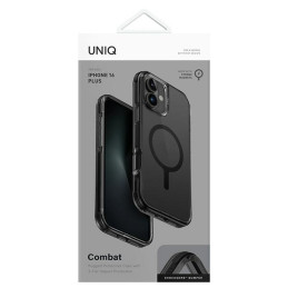 UNIQ Combat Magclick įkrovimo dėklas su MagSafe iPhone 16 Plus - juodas
