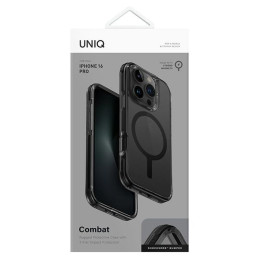 UNIQ Combat Magclick įkrovimo dėklas su MagSafe iPhone 16 Pro - juodas