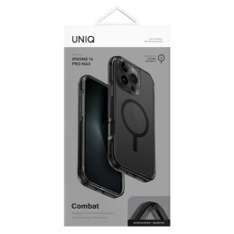 UNIQ Combat Magclick įkrovimo dėklas su MagSafe iPhone 16 Pro Max - juodas