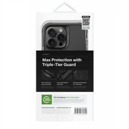 UNIQ Combat Magclick įkrovimo dėklas su MagSafe iPhone 16 Pro Max - juodas