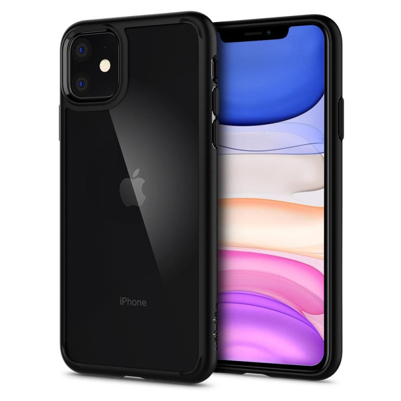 Spigen Ultra Hybrid dėklas iPhone 11 - matinė juoda
