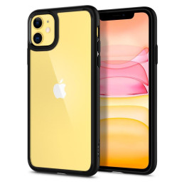 Spigen Ultra Hybrid dėklas iPhone 11 - matinė juoda