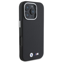 BMW M Edition Kevlar Wrapped Metal dėklas iPhone 16 Pro Max - juodas
