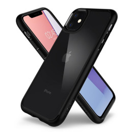 Spigen Ultra Hybrid dėklas iPhone 11 - matinė juoda