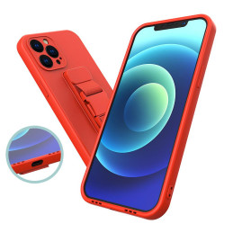 Virvės dėklas gelio dėklas su dirželiu grandinės rankinė dirželis iPhone 11 Pro juodas