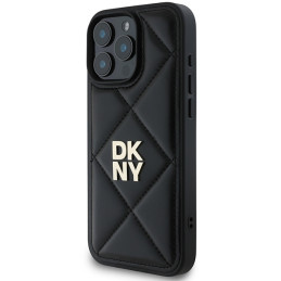 DKNY Quilted Stack Logo dėklas, skirtas iPhone 16 Pro - juodas
