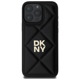 DKNY Quilted Stack Logo dėklas, skirtas iPhone 16 Pro - juodas