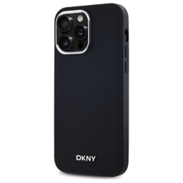 DKNY Plain Logo MagSafe dėklas, skirtas iPhone 14 Pro Max - juodas