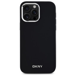 DKNY Plain Logo MagSafe dėklas, skirtas iPhone 14 Pro Max - juodas