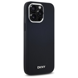 DKNY Plain Logo MagSafe dėklas, skirtas iPhone 14 Pro Max - juodas