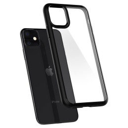 Spigen Ultra Hybrid dėklas iPhone 11 - matinė juoda
