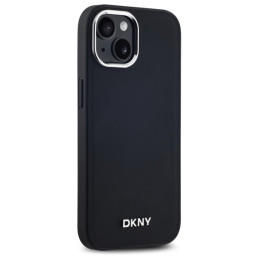 DKNY Plain Logo MagSafe dėklas iPhone 15 - juodas