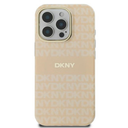 DKNY Repeat Texture Pattern With Stripe dėklas, skirtas iPhone 16 Pro Max – rožinis