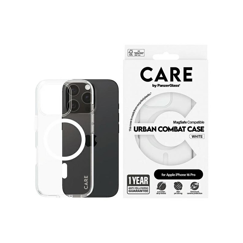 CARE by PanzerGlass Flagship Case iPhone 16 Pro 6,3" juoda/ juoda MagSafe 1346