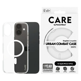 CARE by PanzerGlass Flagship Case iPhone 16 Plus 6,7" baltas / baltas MagSafe 1339