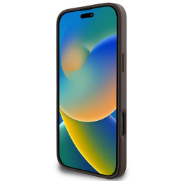 Guess 4G Classic dėklas, skirtas iPhone 16 Pro Max - rudas