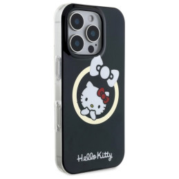 Hello Kitty IML Fun Bow Magsafe dėklas iPhone 16 Pro - juodas