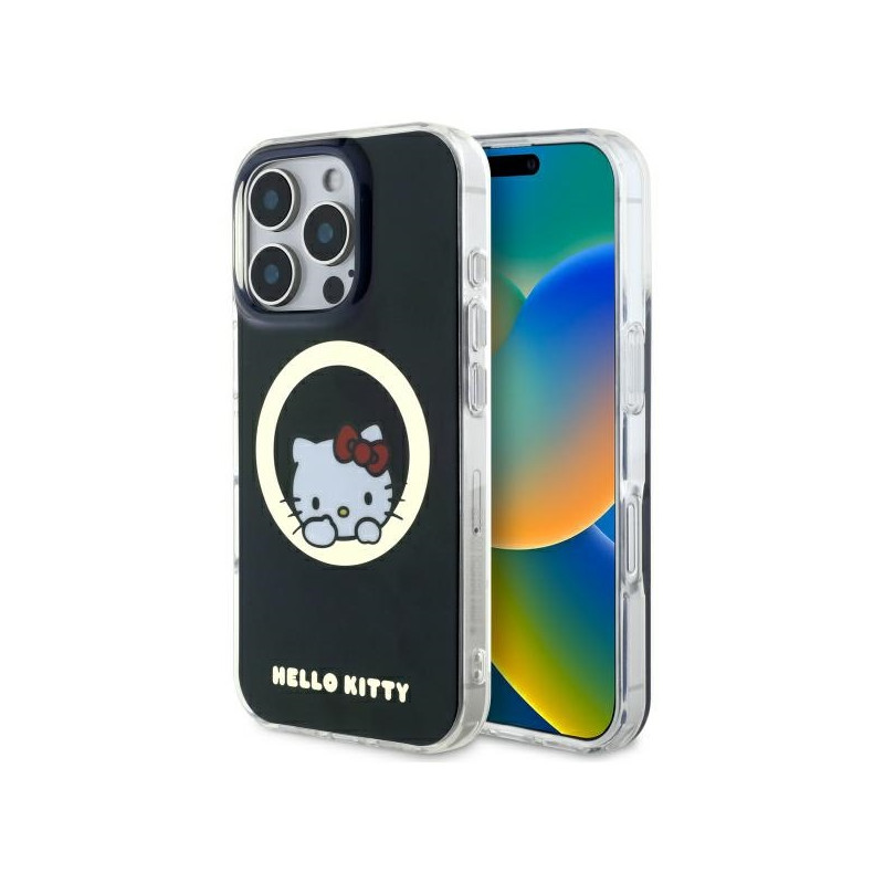 Hello Kitty IML Sweet Kitty Magsafe dėklas iPhone 16 Pro - juodas