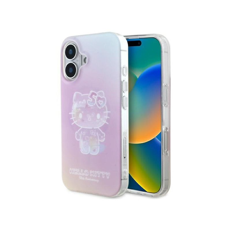 Hello Kitty IML 50th Anniversary Magsafe dėklas iPhone 16 - rožinis
