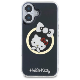 Hello Kitty IML Fun bow Magsafe dėklas iPhone 16 - juodas