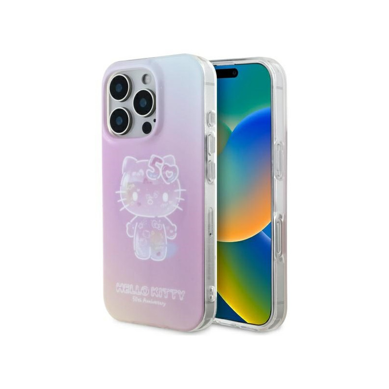 Hello Kitty IML 50th Anniversary Magsafe dėklas, skirtas iPhone 16 Pro Max – rožinis