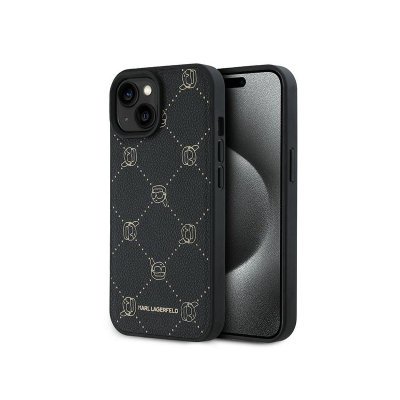 Karl Lagerfeld Karl Head MagSafe dėklas iPhone 15 Plus - juodas