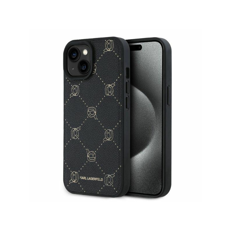 Karl Lagerfeld Magsafe Karl Head dėklas iPhone 15 - juodas