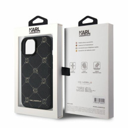 Karl Lagerfeld Magsafe Karl Head dėklas iPhone 15 - juodas