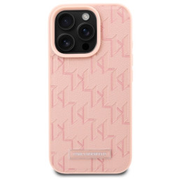Karl Lagerfeld Hot Stamp Magsafe dėklas iPhone 16 Pro - rožinis