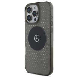 Mercedes MB Case Star Pattern dėklas skirtas iPhone 16 Pro - juodas