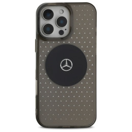 Mercedes MB Case Star Pattern dėklas skirtas iPhone 16 Pro - juodas