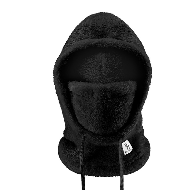 Qunature Arctic Velvet slidinėjimo balaklava M dydis - juoda