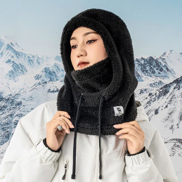 Qunature Arctic Velvet slidinėjimo balaklava M dydis - juoda