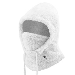 Qunature Arctic Velvet slidinėjimo balaklava L dydis - balta
