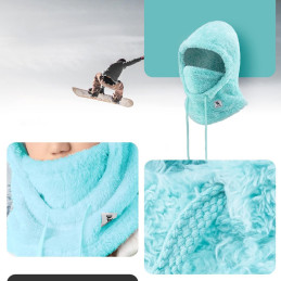 Qunature Arctic Velvet slidinėjimo balaklava L dydis - mėtinė