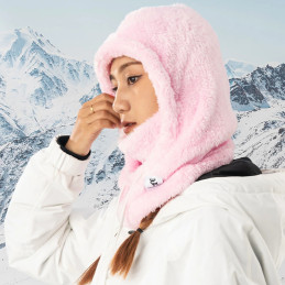 Qunature Arctic Velvet slidinėjimo balaklava M dydis - rožinė