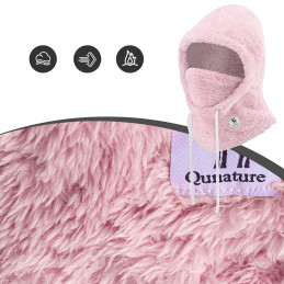 Qunature Arctic Velvet slidinėjimo balaklava M dydis - rožinė