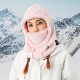 Qunature Arctic Velvet slidinėjimo balaklava L dydis - rožinė