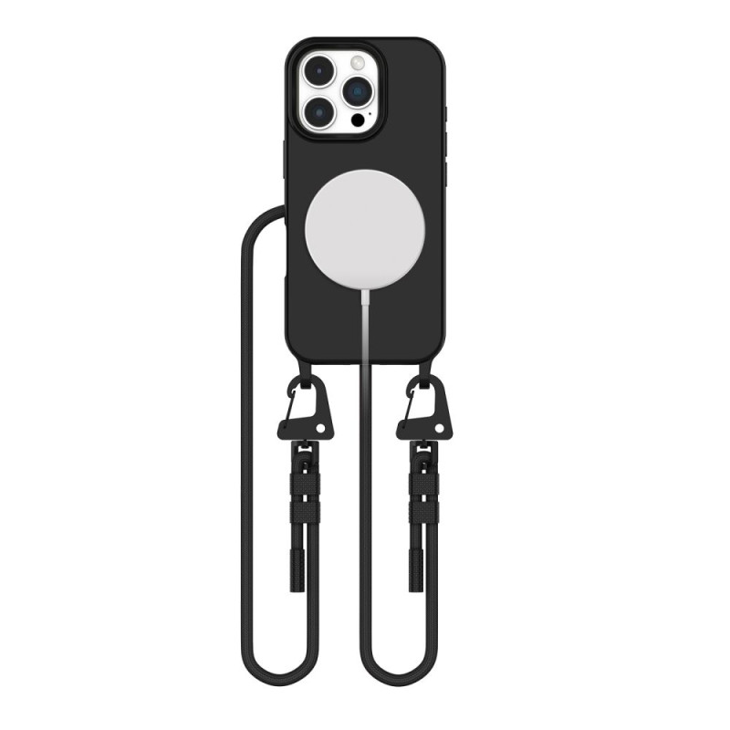 Tech-Protect MagNecklace MagSafe dėklas su dirželiu iPhone 16 Pro - juodas
