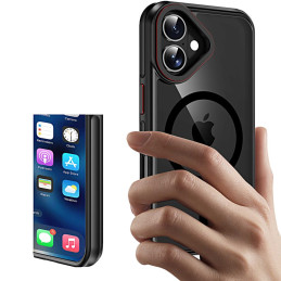Tech-Protect MagHybrid MagSafe dėklas iPhone 16 - juodas