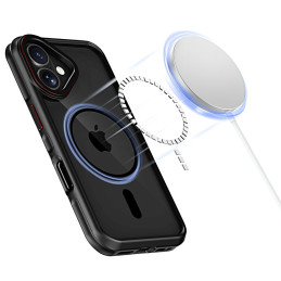 Tech-Protect MagHybrid MagSafe dėklas iPhone 16 - juodas