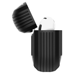 Spigen Rugged Armor dėklas, skirtas AirPods 4 – juodas