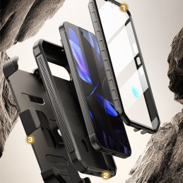 Supcase UB Pro Mag MagSafe dėklas, skirtas Google Pixel 9 / 9 Pro - juodas