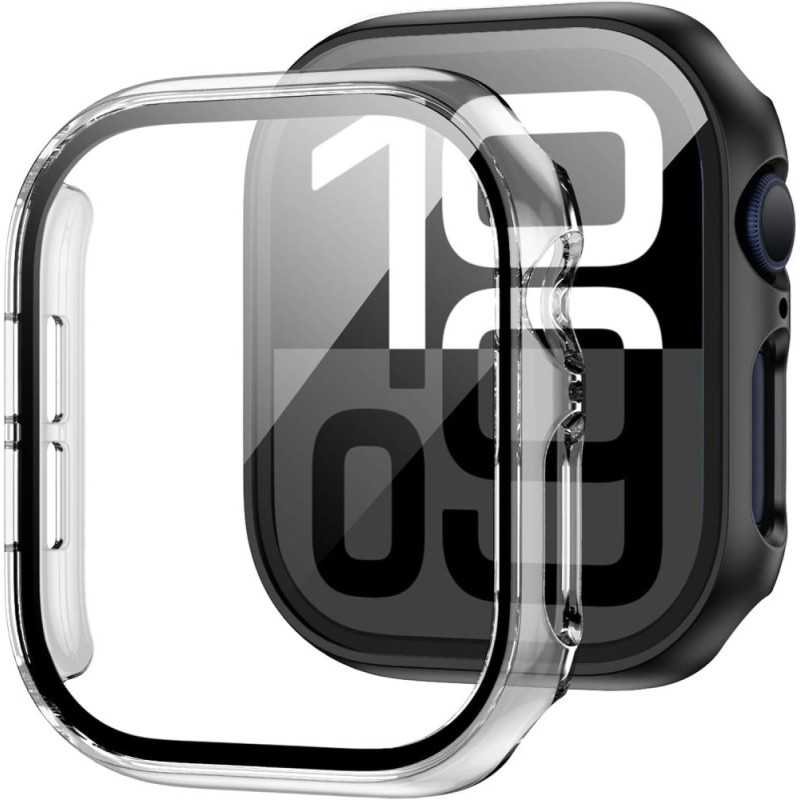 Tech-Protect Defense360 grūdinto stiklo dėklas, skirtas Apple Watch 10 (42 mm) – skaidrus